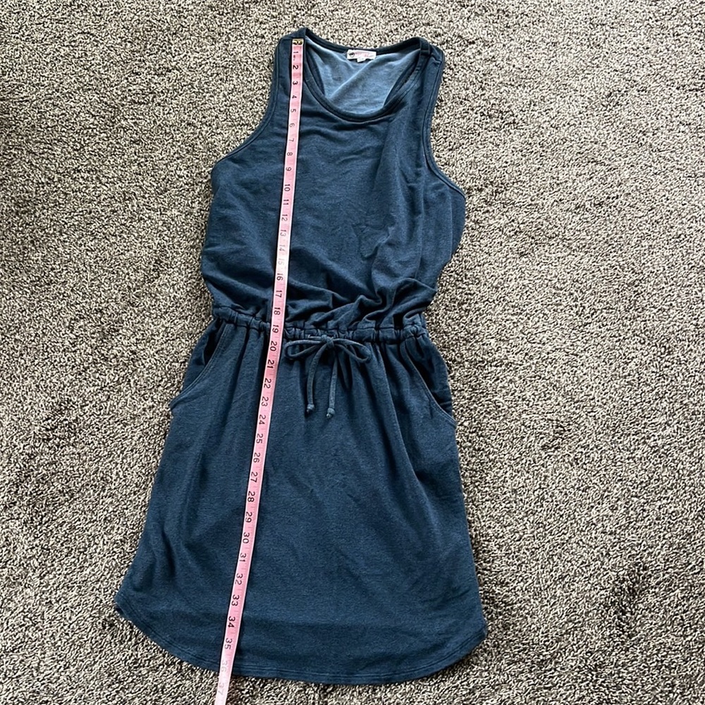 Evereve Dark Blue Sleeveless Dress, Size S